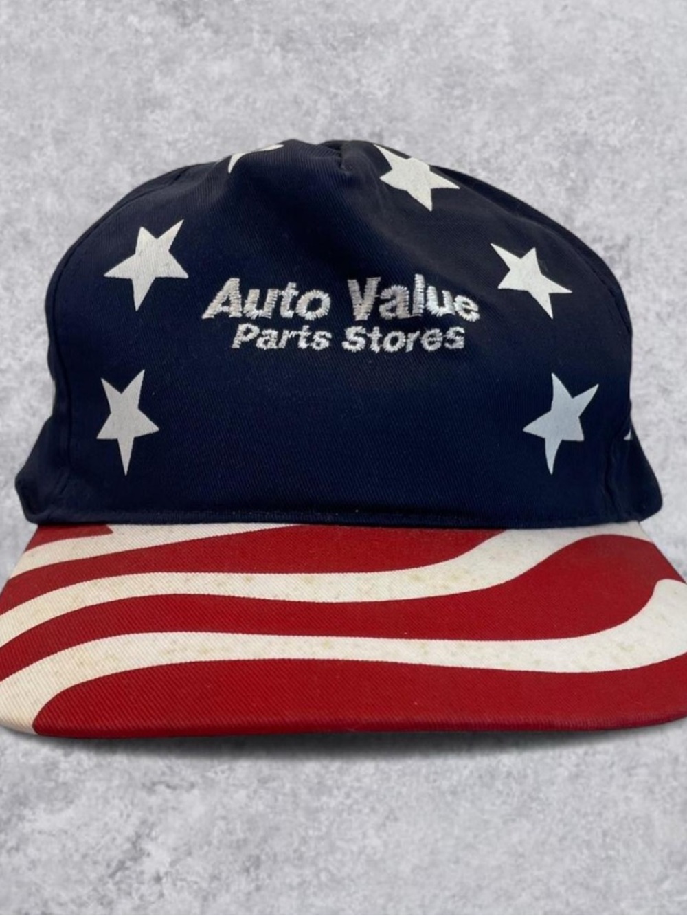 Auto Value Parts Stores American Flag Stars & Stripes Cap - Navy/Red/White